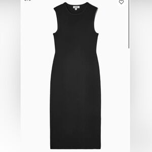 COS knitted midi Black Sleeveless Dress